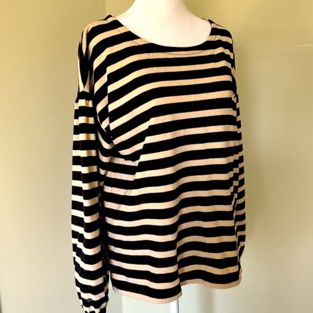 JCrew- Women’s Mariner Cloth Puff-Sleeve Top